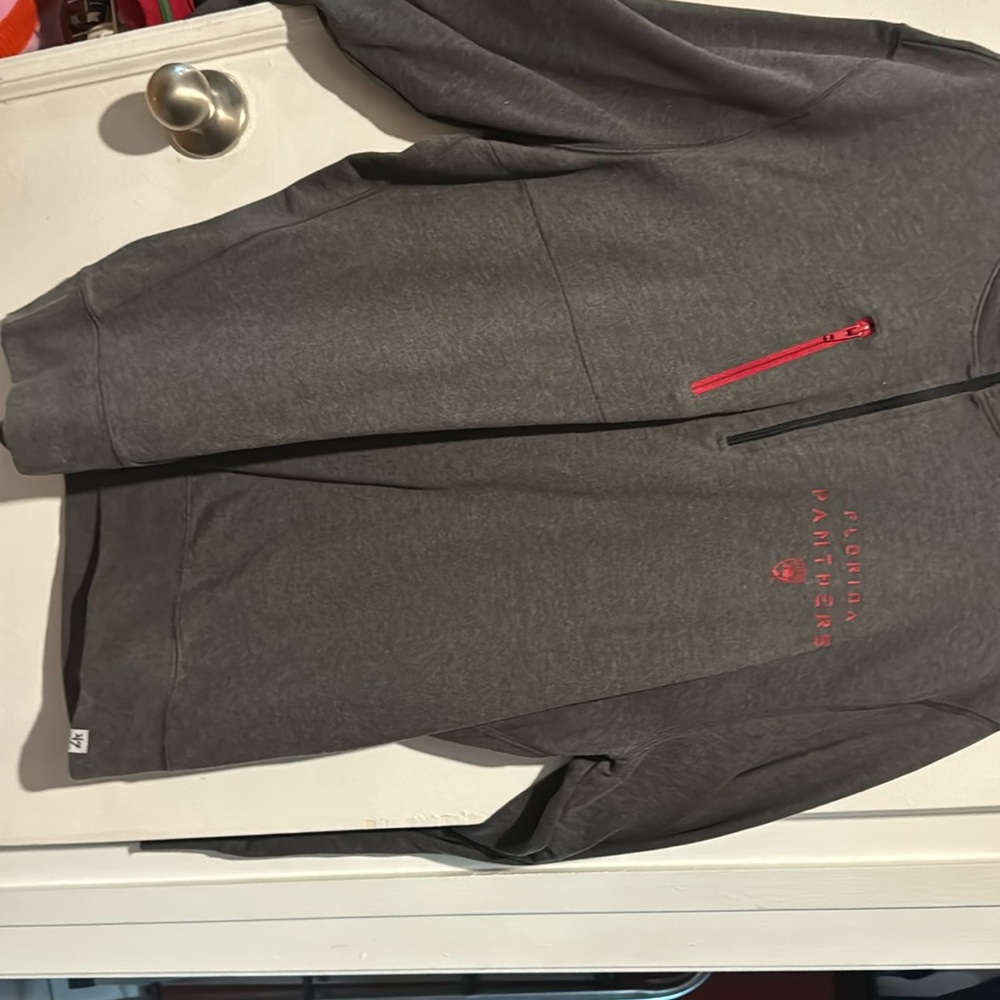 XL Florida panthers 47 pullover with front zipper